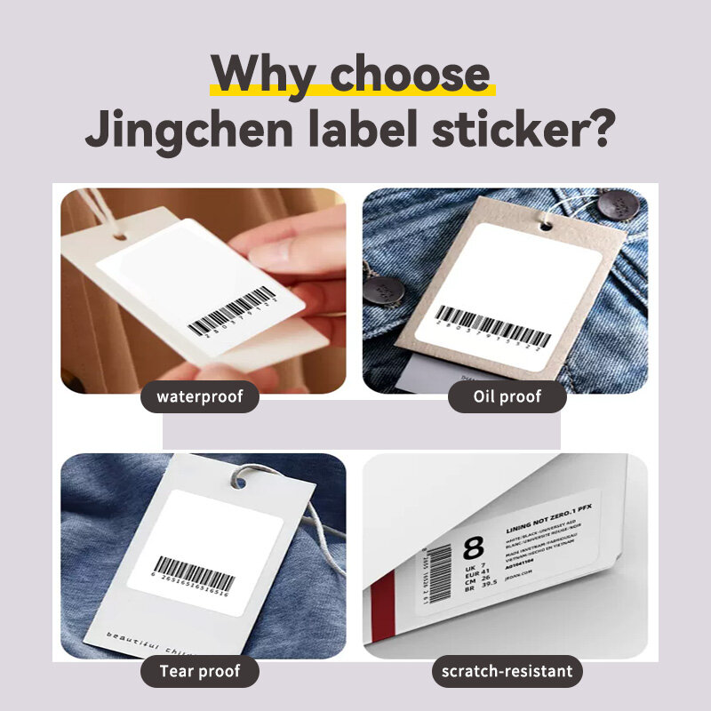NIIMBOT B1 B21 B3S label paper clothing price label waterproof and oil resistant thermal label sticker date classification label