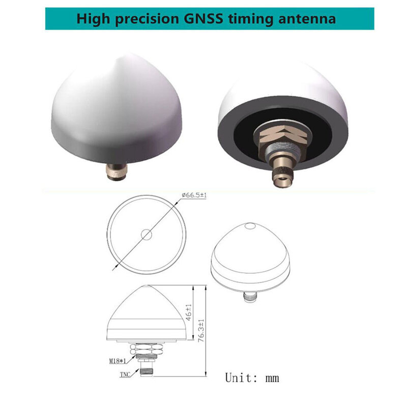 Conector de antena de navegación, prueba TNC, medición marina de Alta Inspección, 40DBI