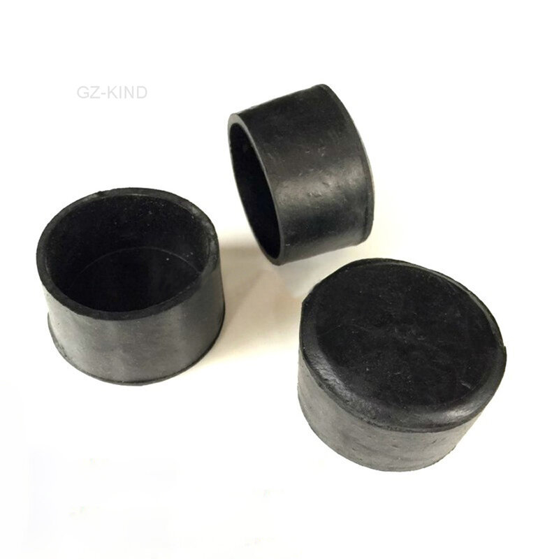 Cápsulas protectoras de extremo de tubo de sujeción para mesa de pie de silla de goma negra de 2/10 piezas 10 12 15 16,45mm