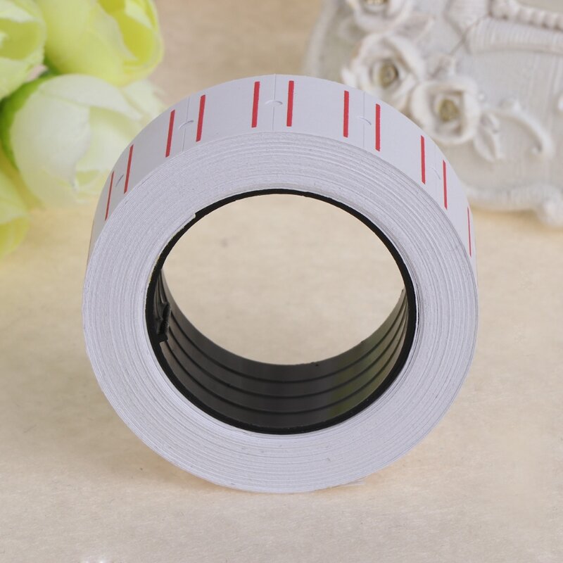 White Self Adhesive Price Label 500pcs/roll School Office File Document Mark D5QC
