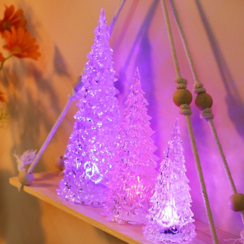 2022 nueva estatuilla de árbol de Navidad decoraciones de árbol de Navidad con LED Multicolor