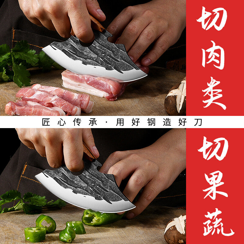 2024new Outdoor Pick Bones coltello dedicato coltello da taglio per carne forgiato a mano coltello professionale per la vendita di carne da macello