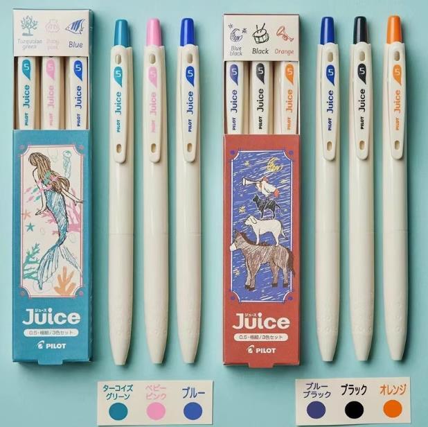 Japan PILOT Juice Pen 10 Anniversary Limited Fairy Tale Series Color Gel Pen Stationery Supplies Cute Pen