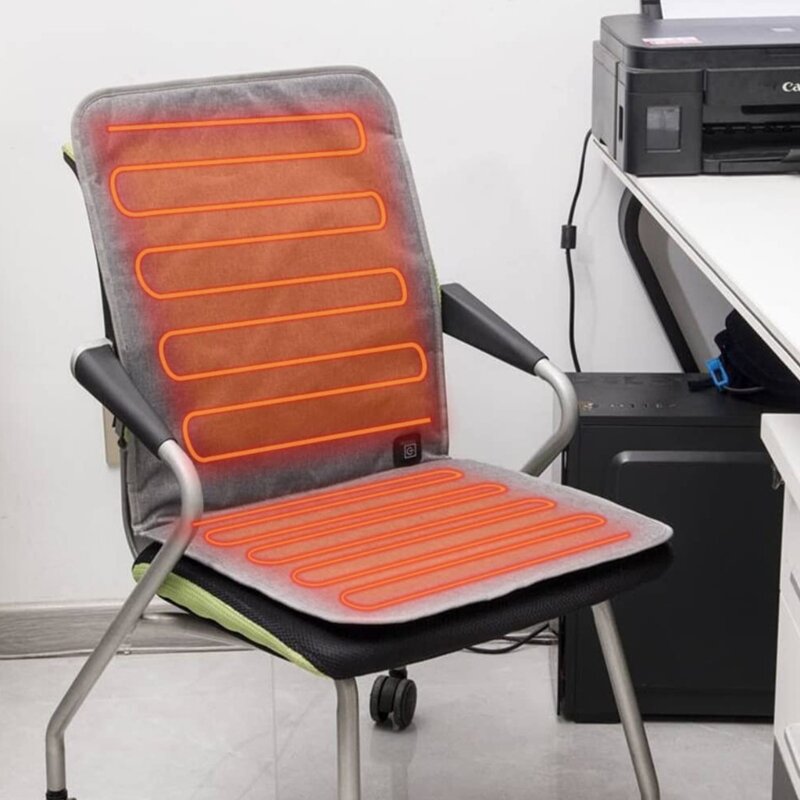 Cuscino riscaldato USB cuscino protettivo per sedia da auto accessorio per la casa per i dolori della vita posteriore alleviare le forniture