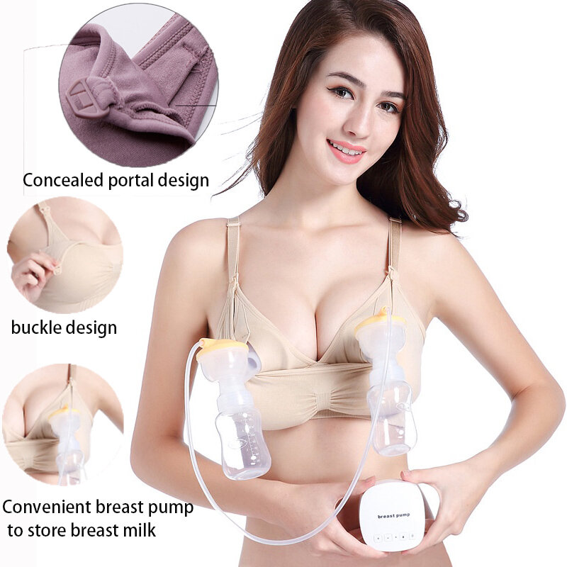 Hand Free Pumping Nursing Bra Breastfeeding Maternity Bras Women For Breast Special Underwear Pregnancy Clothes Can Wear All Day