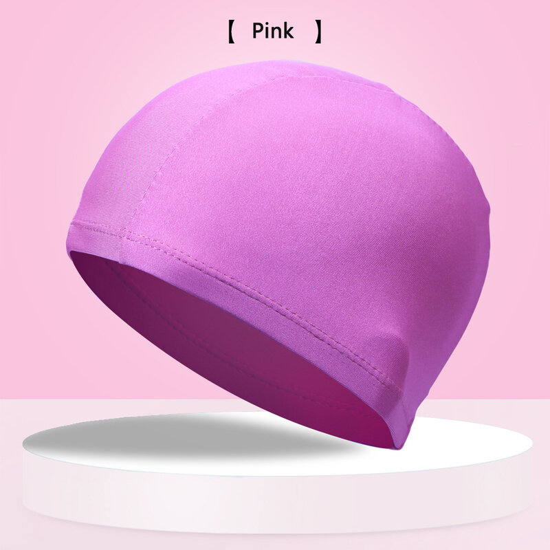2024 mode topi renang tinggi elastis dewasa Universal warna Solid bunga kemasan independen aksesoris renang karton