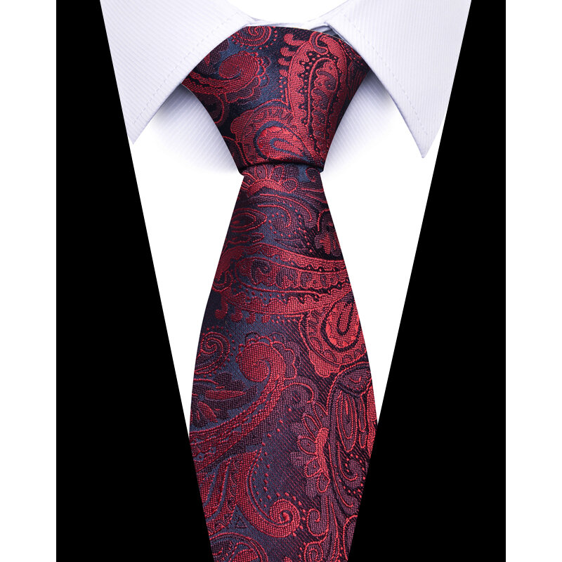 2023 New Design 160 Colors Factory Sale Silk Tie Red Men Floral Suit Accessories Fit Formal Party