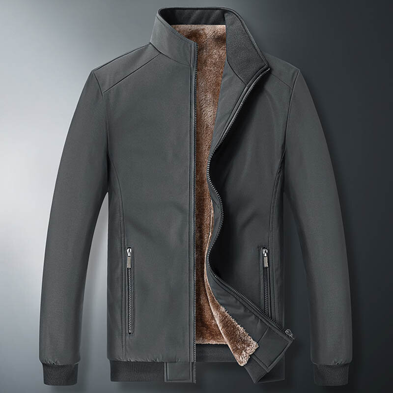Men Windbreaker Streetwear Winter Fleece Jackets Plus Size 6XL 7XL 8XL Thicken Warm Varsity Jacket Coat For Men Parkas Overcoats