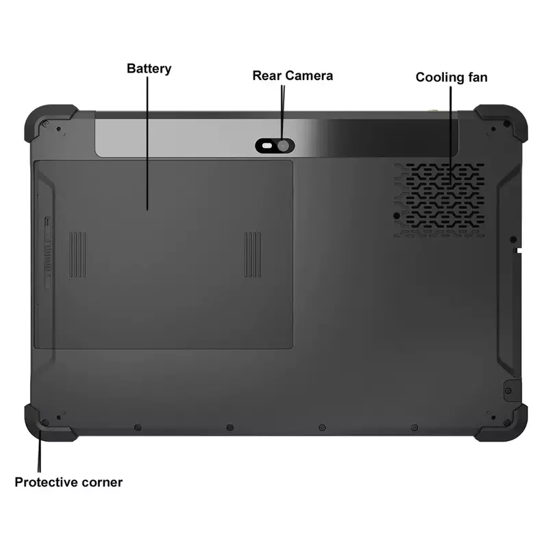 Kcosit-Tabletas duraderas K12A de Metal rugerizado, ordenador montado en el vehículo, Windows 11, 10,1 pulgadas, Intel Core I7-1255U, 16GB de RAM, 4G lte, GPS