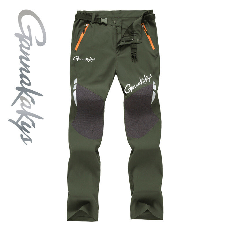 Летние рыболовные штаны 2024, мужские уличные тонкие водонепроницаемые эластичные быстросохнущие брюки для альпинизма, спортивные тактические амортизирующие брюки
