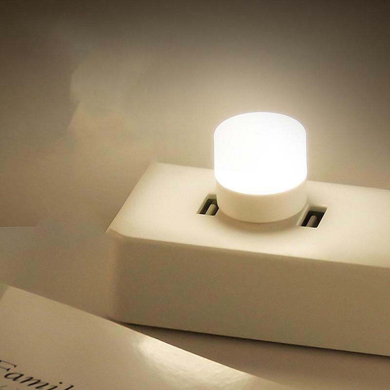 Mini usb plug lâmpada super brilhante proteção para os olhos livro luz computador de carregamento de energia móvel usb pequeno led luz da noite