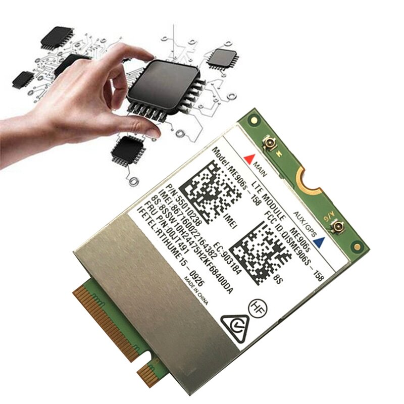 ME906S Wifi Card+2Xantenna For Thinkpad L460 T460P T560 X260 P50S L560 X1 YOGA X1 CARBON