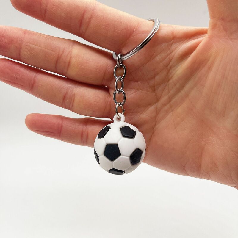 Брелок для ключей в виде футбольного баскетбола, тенниса, 3 см