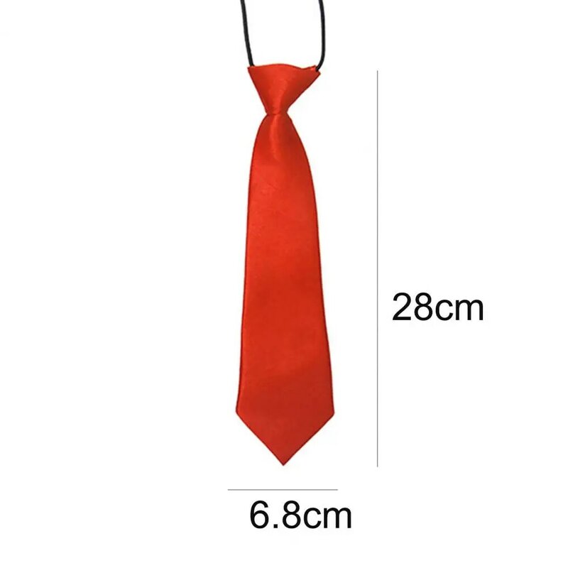 Krawat oddychający krawat elastyczny naszyjnik w jednolitym kolorze chłopiec plama krawat na ślub