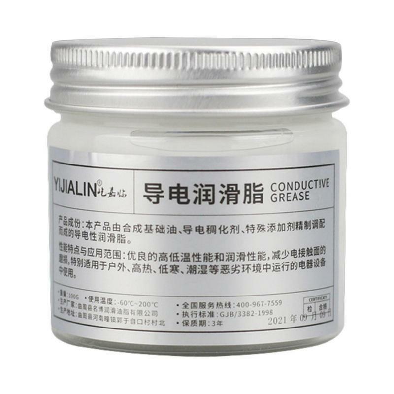 Electric Contact Grease Auto Low Resistance Value 100g Conductive Paste Electricity Compound Grease For Car Power Switches