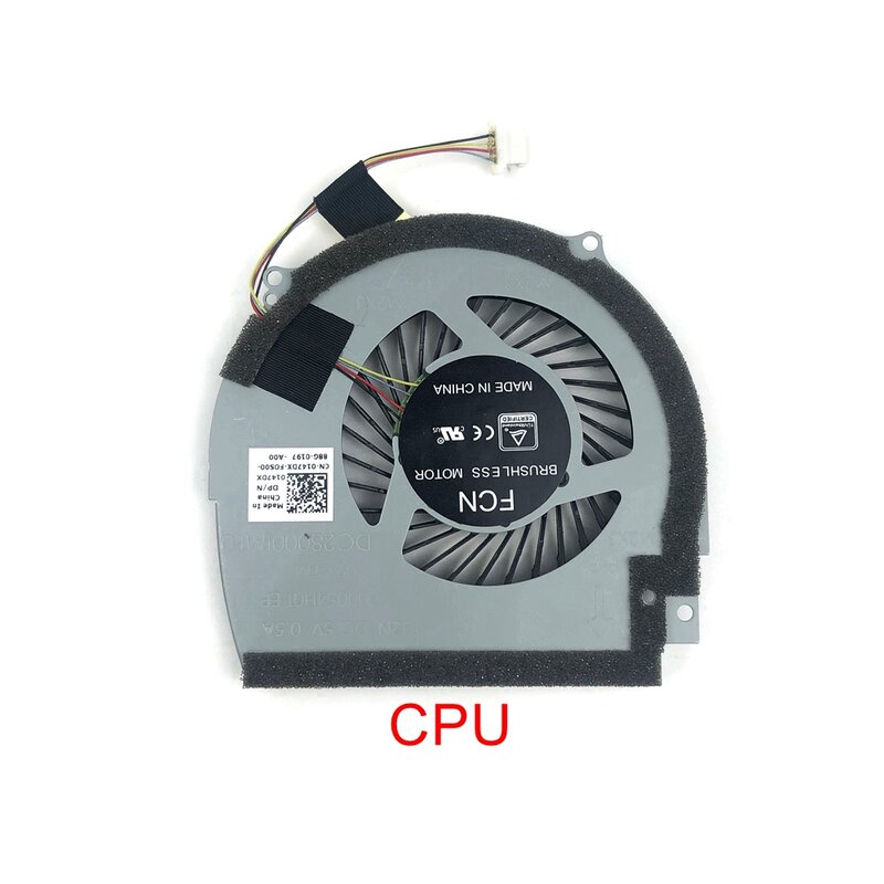 Original Laptop CPU ventilador de refrigeração, GPU Cooler, DELL Inspiron 15R, 15-7566, 7000, 7567, 14-7467, 7466, P78G, 0147DX, 0NWW0W, Novo