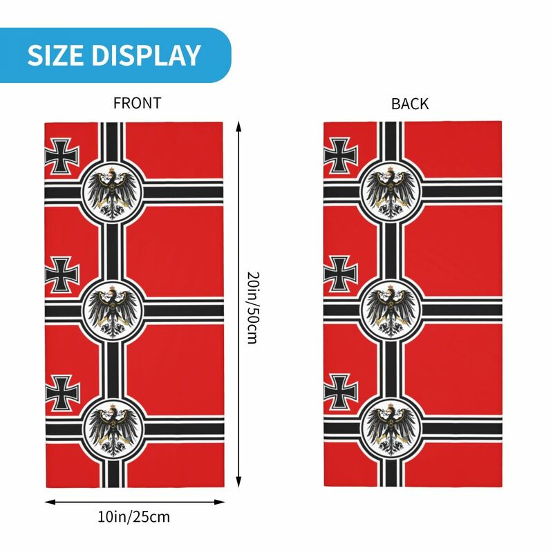 독일 DK 제국 국기 반다나 넥 각반, 독일 자랑스러운 매직 스카프, 발라클라바 낚시, 남성 여성 성인 사계절