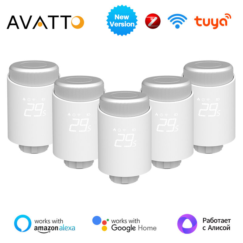 AVATTO-Thermostat d'actionneur ZigBee 3.0, thermostat de chauffage programmable Tuya, régulateur de température pour Alexa, Google Home
