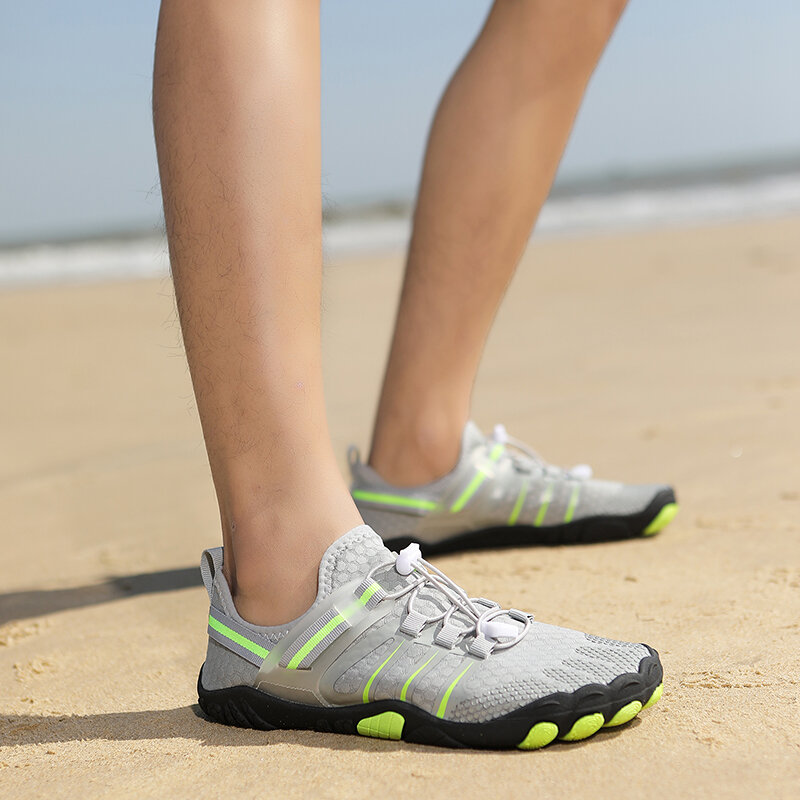 Sapatos de água respirável masculino, sapatos de praia descalços, sapatilhas de secagem rápida, cor de água, macio, rio, mar
