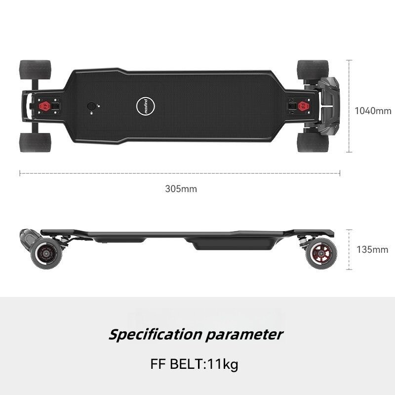 MaxFind FF Bell Scooter elétrico para adultos, todo-o-terreno, Off-Road, Dual Drive, controle remoto, novo