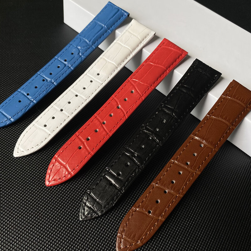 Watch Band Genuine Leather Watch Strap 18mm 20mm 22mm 24mm Soft Wrist Belt Bracelet 12mm 14mm Small Size 16mm 19mm 21mm