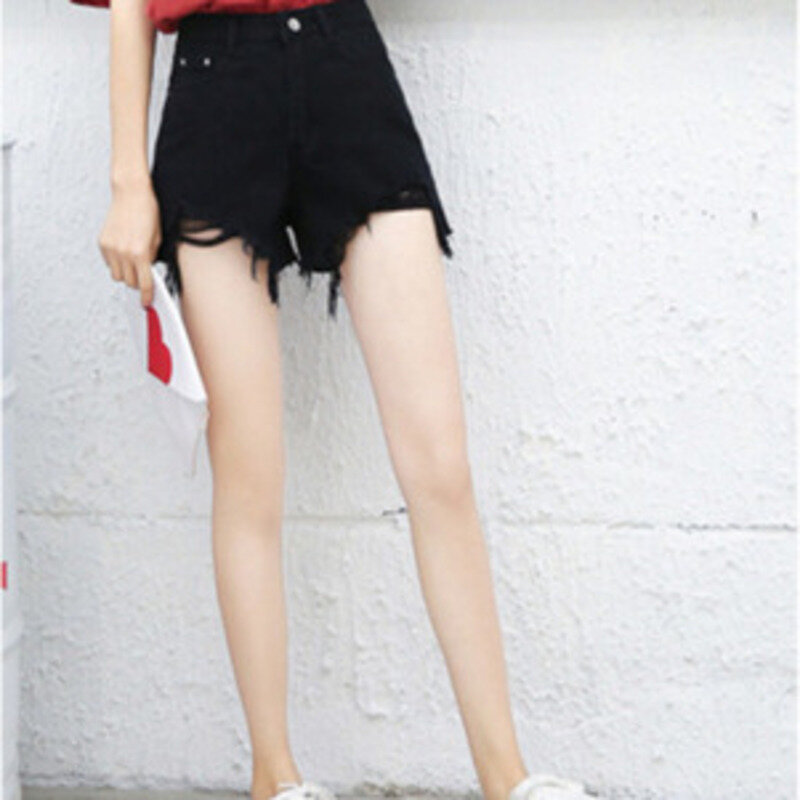 2024 Women New Cotton Hot Pants, High Waisted Shorts, Women's Edged Wide Pants, Women's Clothing Shorts Woman Clothes