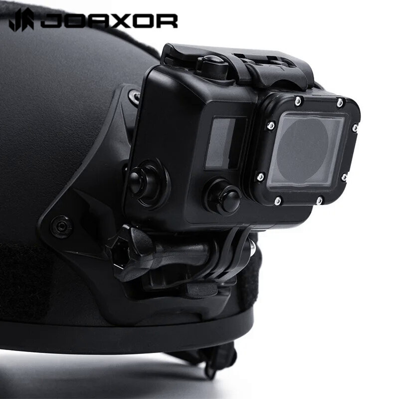 Joaxor-戦術的なヘルメットベースアダプター、Gopro Hero用の固定ブラケット、高速、mich、nvg、アクションカメラアクセサリー