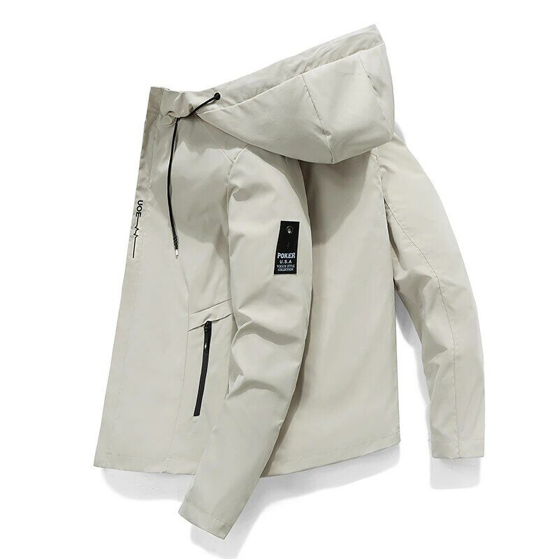 New Fashion Men's Zipper Jacket and Coat Jacket and Outdoor Loading Casual Clothing Street Clothing