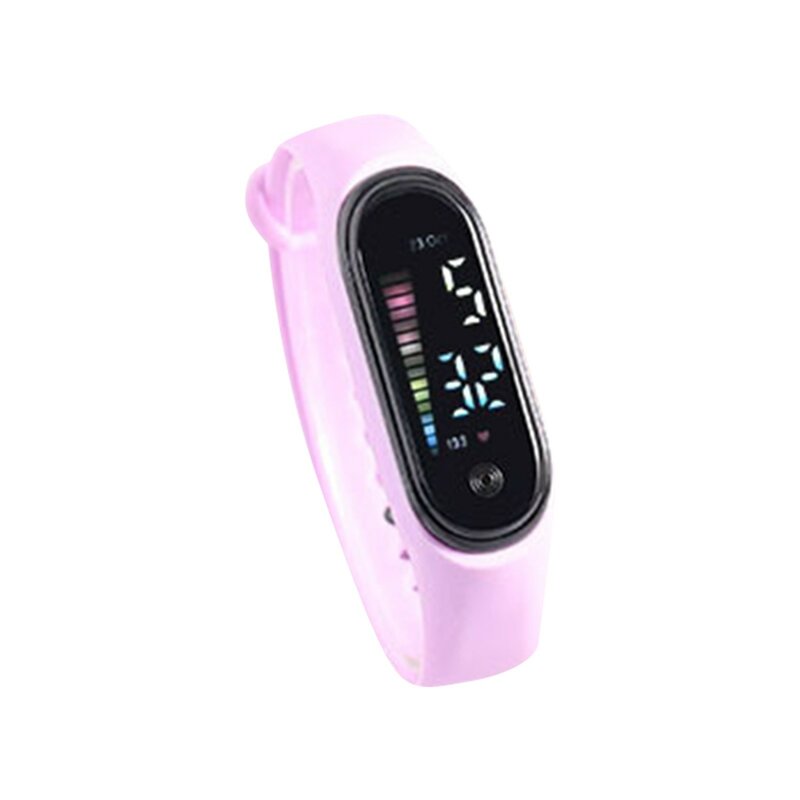 Digital Digital dziecięcy zegarek dziecięcy dla chłopców dziewcząt silikonowy tęczowy tarcza do zegarka kroczowy dla dzieci studencki zegarki elektroniczne sportowy
