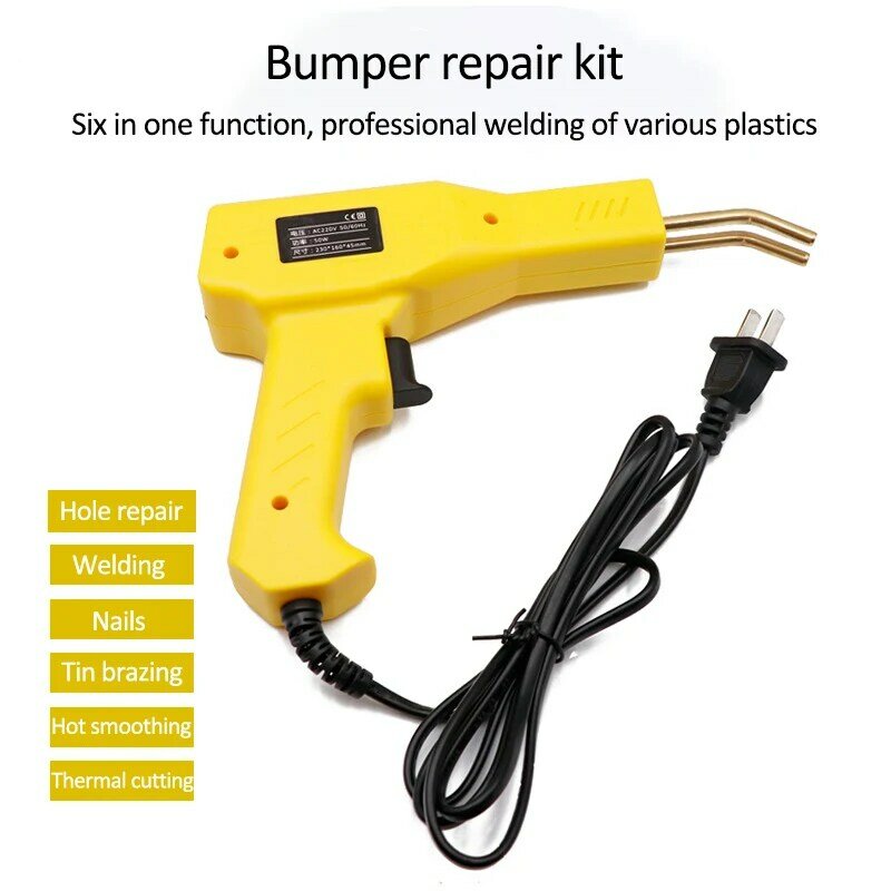 Plastic Lasmachine Soldeerbout Heat Gun Draagbare Lasmachine Voor Auto Bumper Crack Reparatie Tools Kits Pvc Lasser Gun