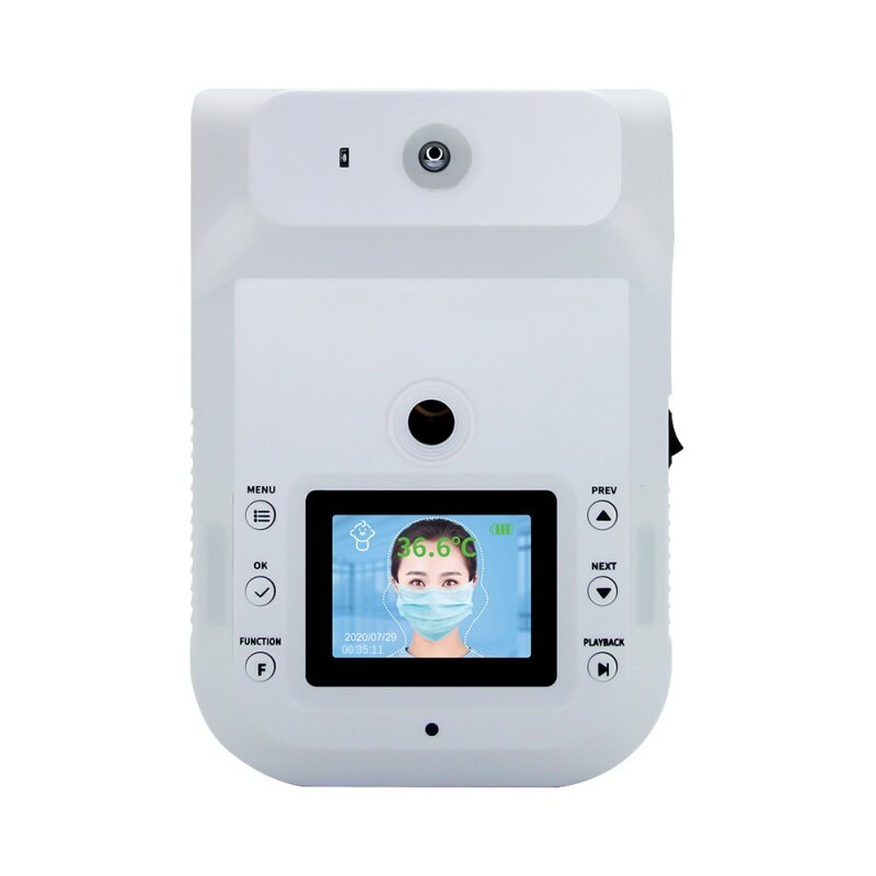 Máquina de medición de temperatura de reconocimiento facial, termómetro de imagen térmica inteligente, sin contacto, de larga distancia