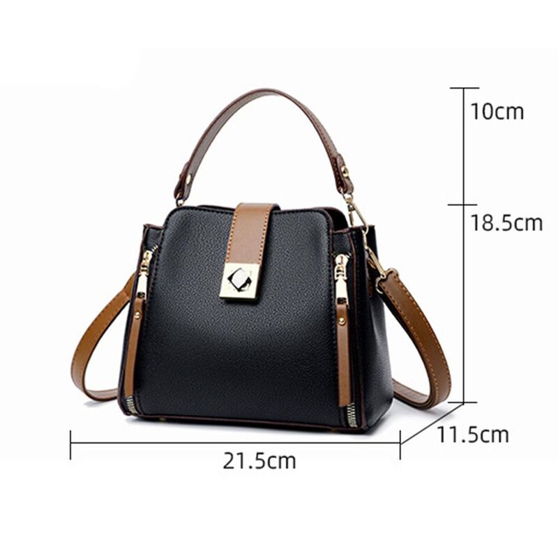 PU Leather Shoulder Bag Fashion Large Capacity Comfort Surface Crossbody Bag Portable Messenger Bag for Women