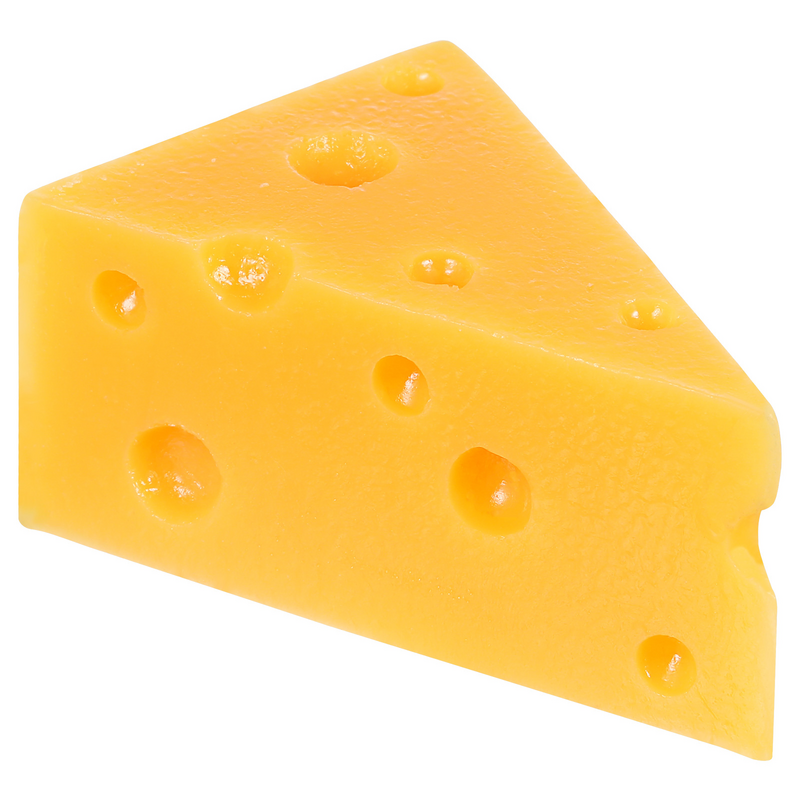 Réplica de queso Artificial de resina, modelo de pastel de postre, pastel de queso triangular, accesorios de comida realistas, casa