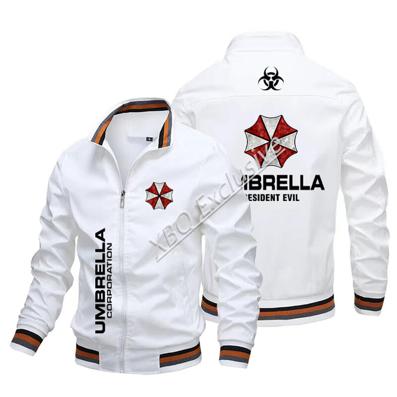 Модная Новая бейсбольная куртка, Всесезонная тонкая мужская куртка с логотипом компании Umbrella, локомотивная куртка, куртка-бомбер