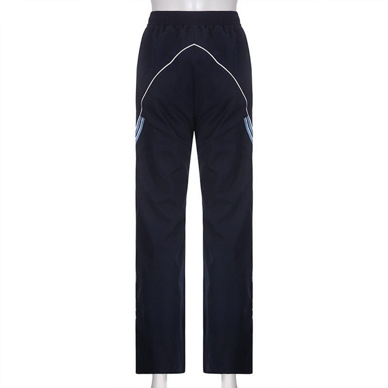 Y2K damskie spodnie szerokie nogawki Streetwear Chic Cargo koreański Harajuku Casual spodnie spadochronowe damskie spodnie dresowe spodnie do biegania