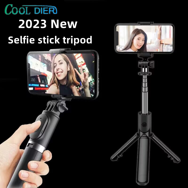 COOL DIER Wireless Bluetooth Selfie Stick Tripod With Remote Shutter Foldable Phone holder Monopod For iphone Smartphone New hot