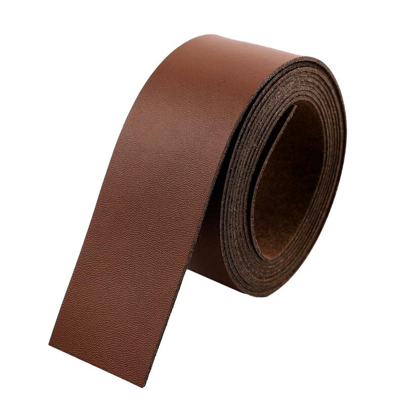 Leather Strap Strips DIY Decoration Craft 2.2Yard Supplies Leathercraft Belt for Clothing Bag Handle Watch Straps Art Jewelry