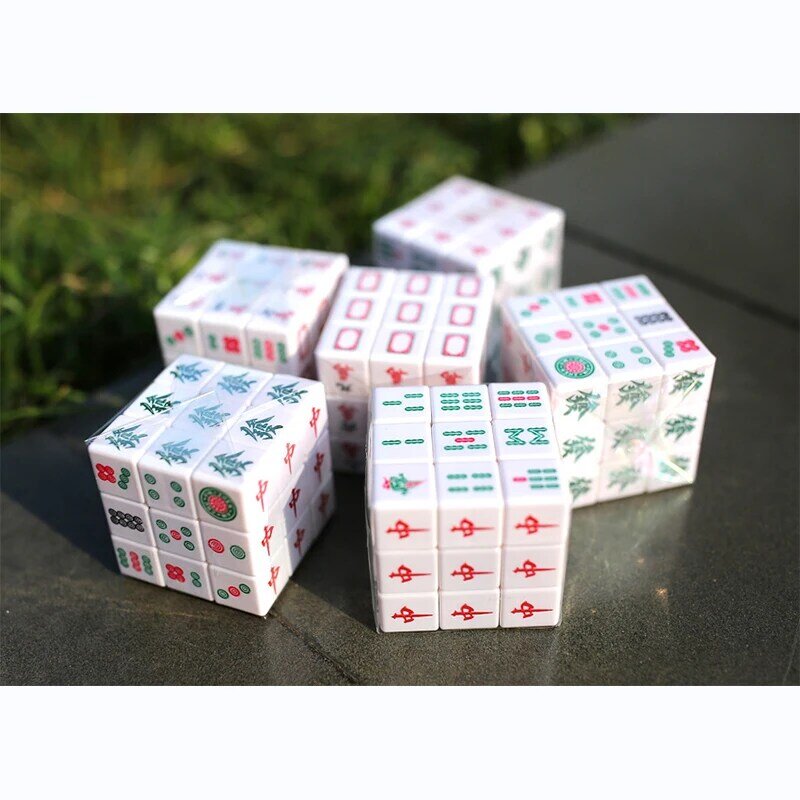 3x3x3 Mahjong Speed Magic Cubes Puzzle Magico Educational Cube Educational Toys For Kids Adult Digital Cube Magic Cube Puzzl