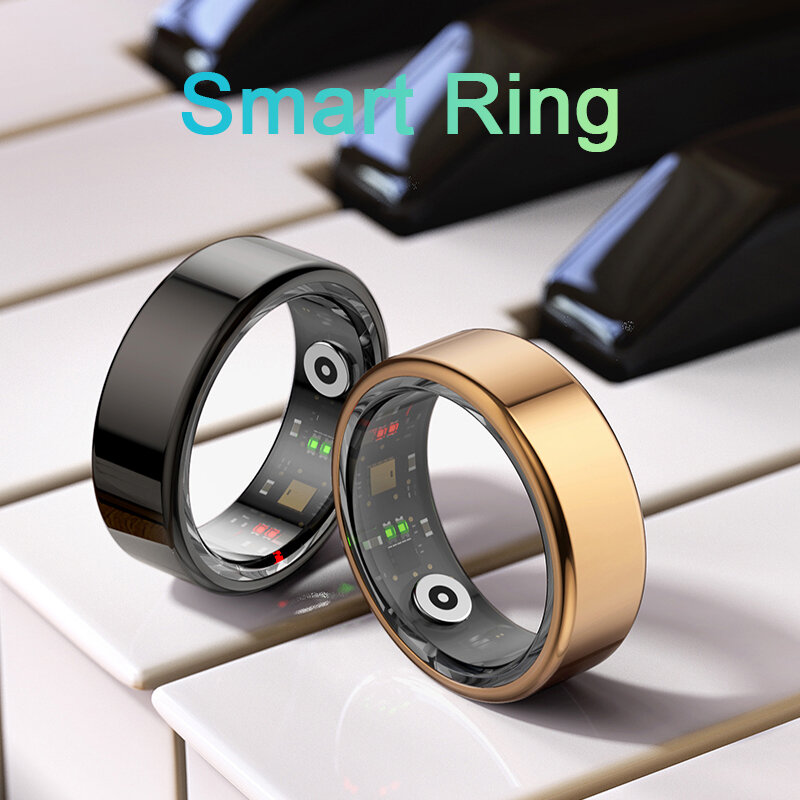New 2024 For XIAOMI Smart Ring Women & Men Titanium Steel Shell Health Monitoring 3ATM Waterproof Sport Modes Ring