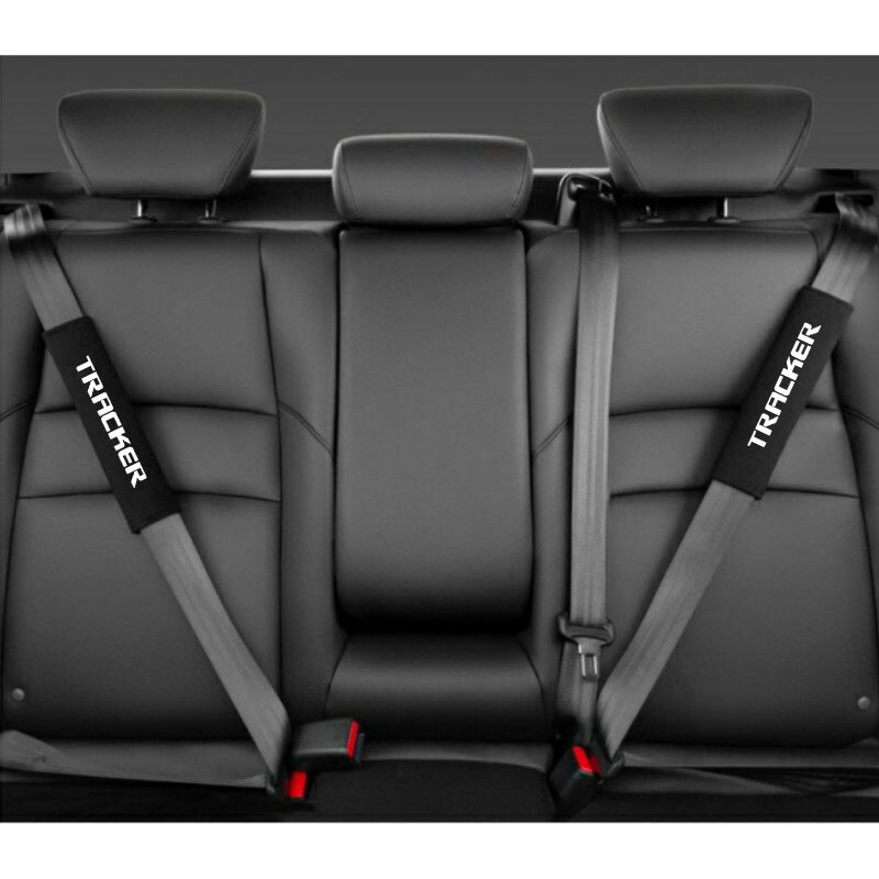 2 pezzi di flanella in tessuto per auto cintura di sicurezza per spalle copertura per cintura di sicurezza per auto per accessori per auto Chevrolet TRACKER