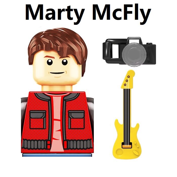 Décennie s de construction Retour vers le futur Marty McFly, mini figurines d'action, jouets