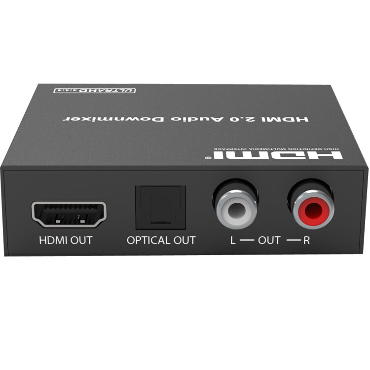 HDMI 2.0 Ke HDMI dengan Audio HDMI 18Gbps Extractor Mendukung YUV4:4:4 ,3D