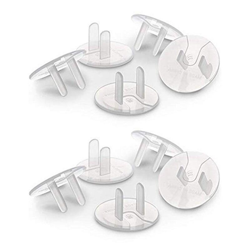 Tomada elétrica Plug Covers, tampas de segurança, criança prova, clara, tampa, 64 Pack