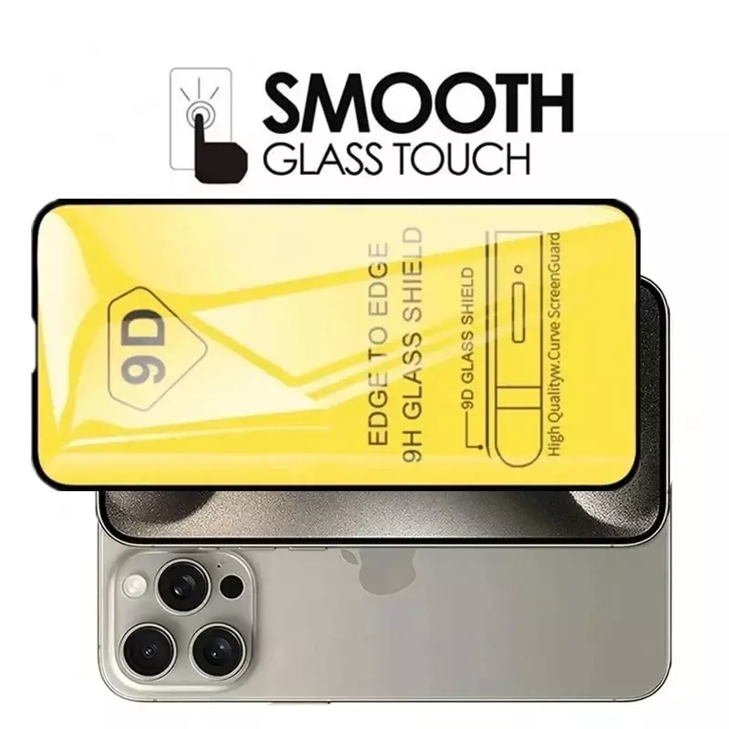 5 pz 9D vetro protettivo per iPhone 13 11 12 15 14 Pro Max 8 Plus pellicola salvaschermo per iPhone 15 PRO XR X XS MAX vetro temperato