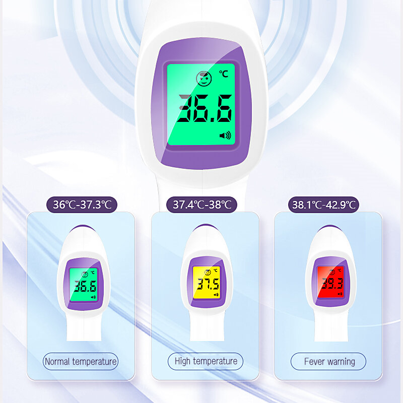 Termometro digitale frontale termometro medico a infrarossi senza contatto strumento di misurazione della febbre della temperatura corporea per bebes per adulti