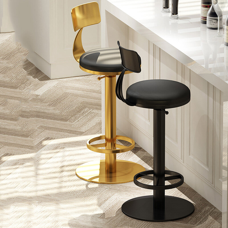 Kursi Bar minimalis Eropa, kursi desain meja resepsi Retro mewah Salon industri furnitur konter Silla Para Comedor
