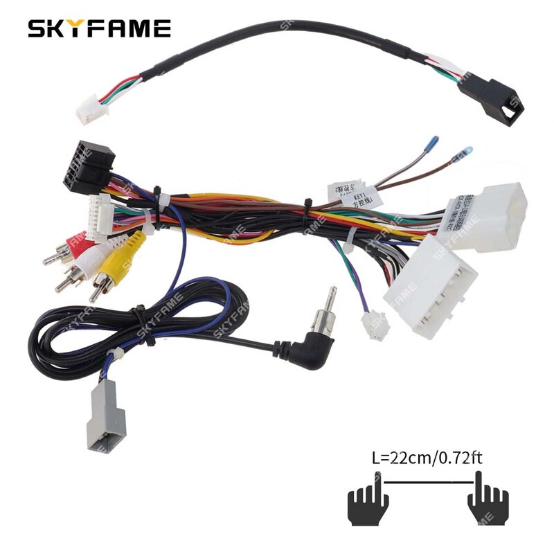 SKYFAME-Adaptador de arnés de cables estéreo de 16 pines para coche, decodificador de caja Canbus para Mazda 3, Axela, CX-3, Mazda 6, Atenza CX3/CX5