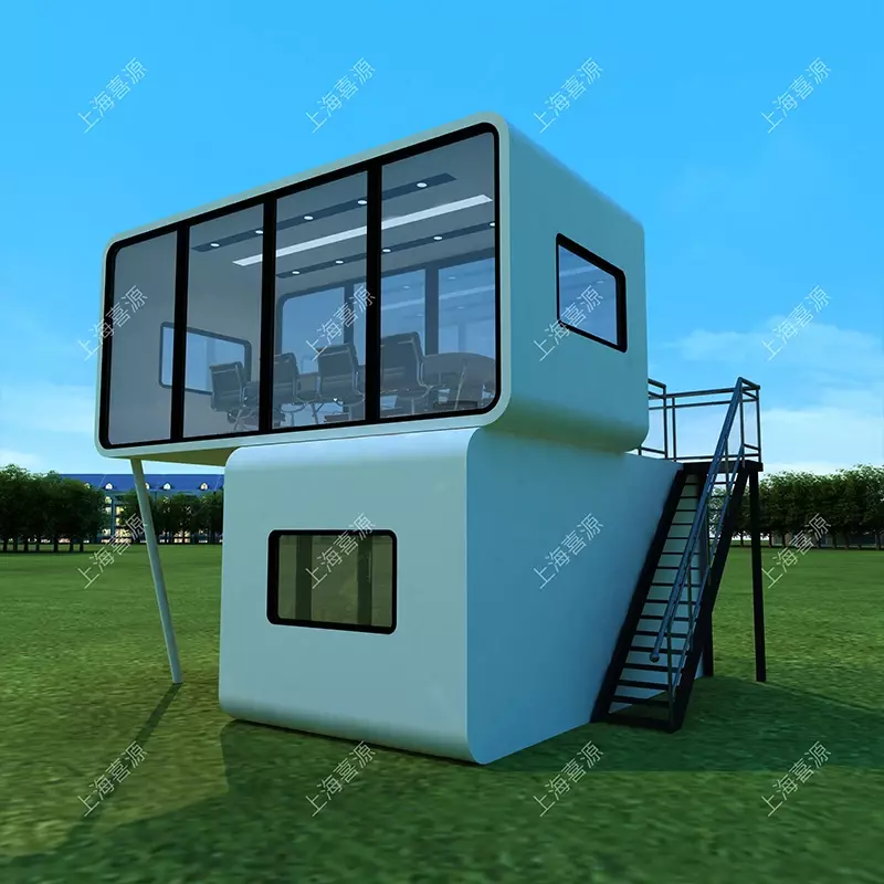 Stanza Container, capsula spaziale, casa mobile, ufficio, punto panoramico, residenziale, senza casa, magazzino, chiosco merci, negozio, villa