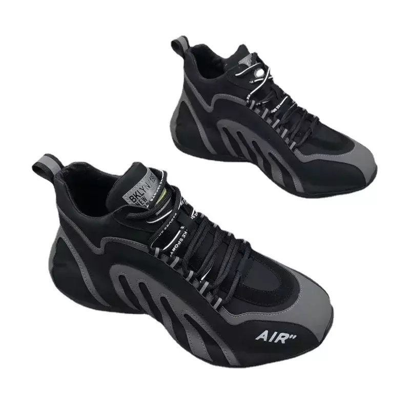 Кроссовки мужские легкие, Повседневная дышащая обувь для бега, на шнуровке, на платформе