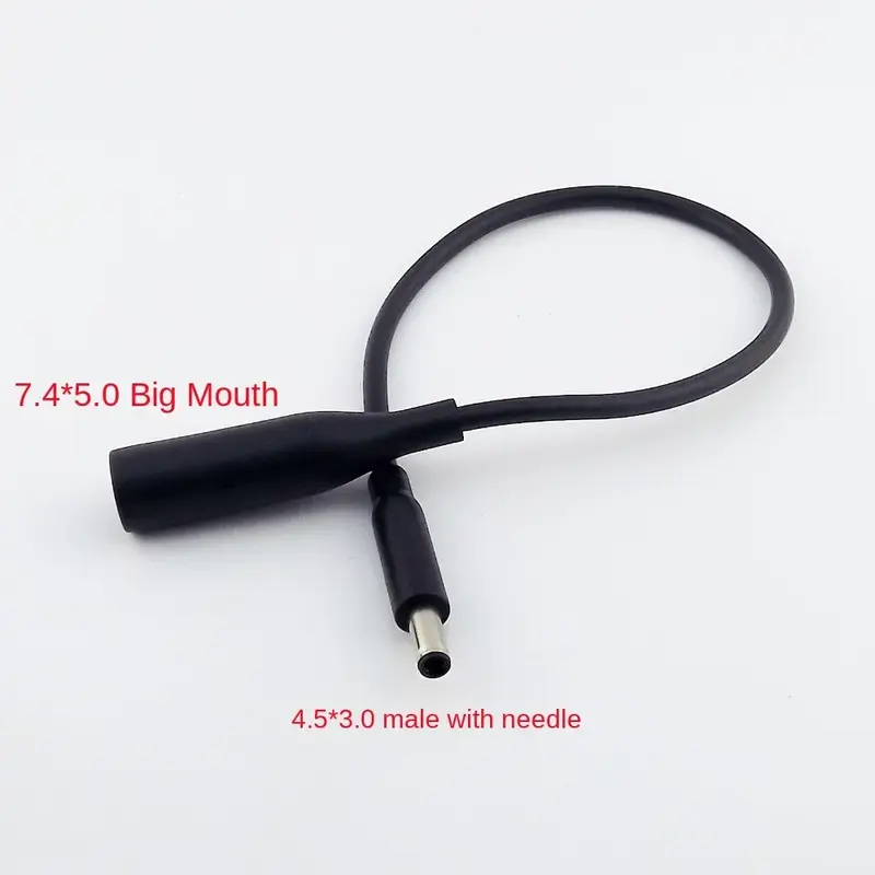 For Dell Laptop DC Power Charge Converter Adapter Cable Cord 7.4*5.0 to 4.5*3.0 mm Female  Dropshipping